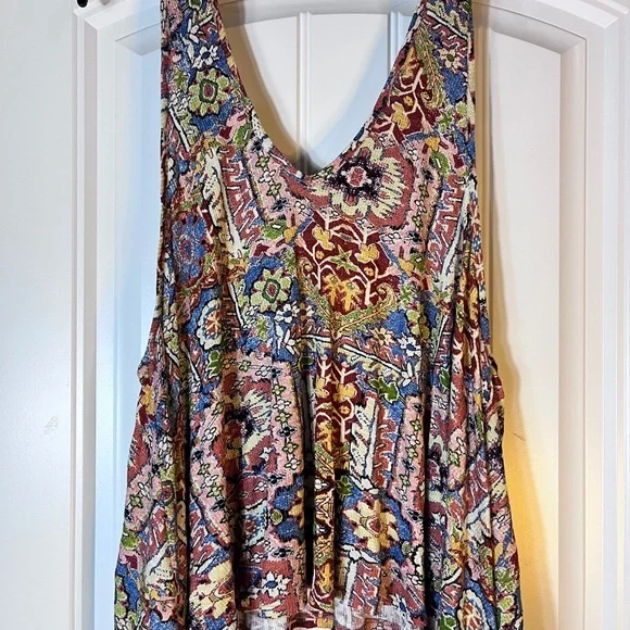 Painted Threads Boho Printed Swing Tank Top Sleeveless Festival Top Size M - Picture 5 of 5